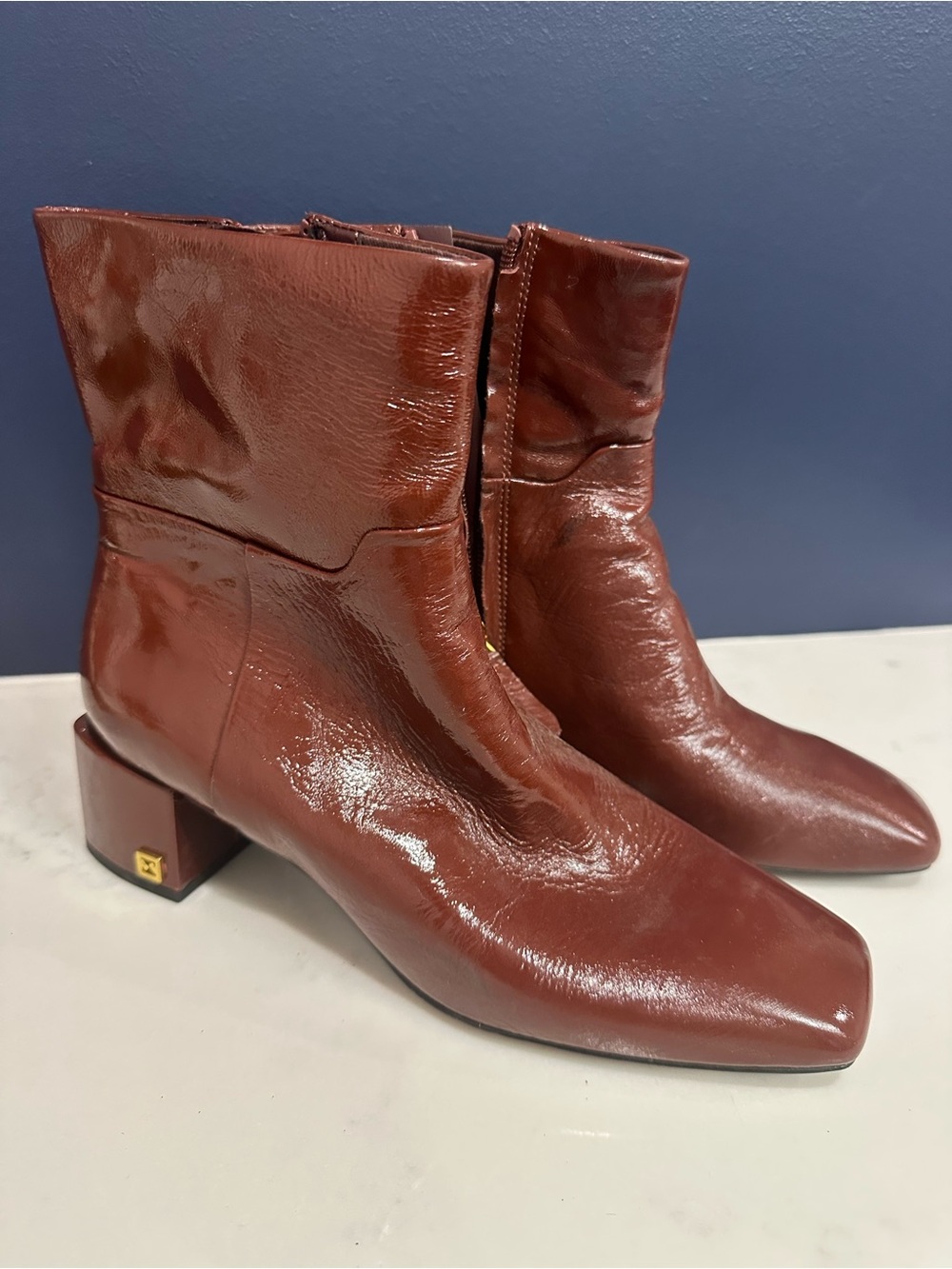 Women’s Fashion Ankle Boots in Brown Leather